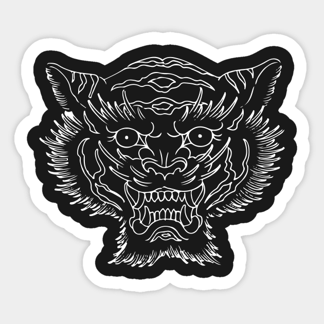 Tiger tattoo Sticker by HAUS